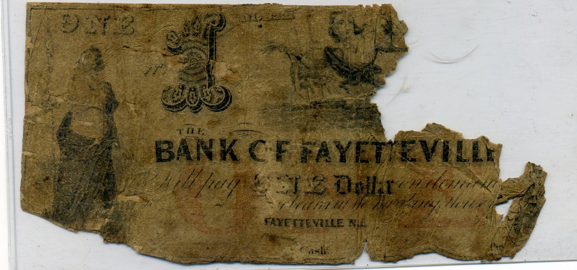 P770  Bank of Fayetteville, Fayetteville $1  Note